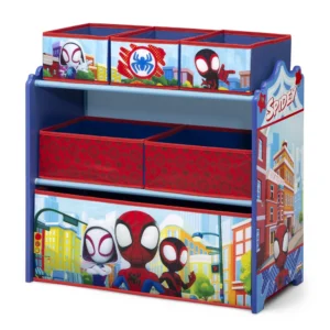 Spidey and Friends Design & Store 6 Bin Toy Storage Organizer by Delta