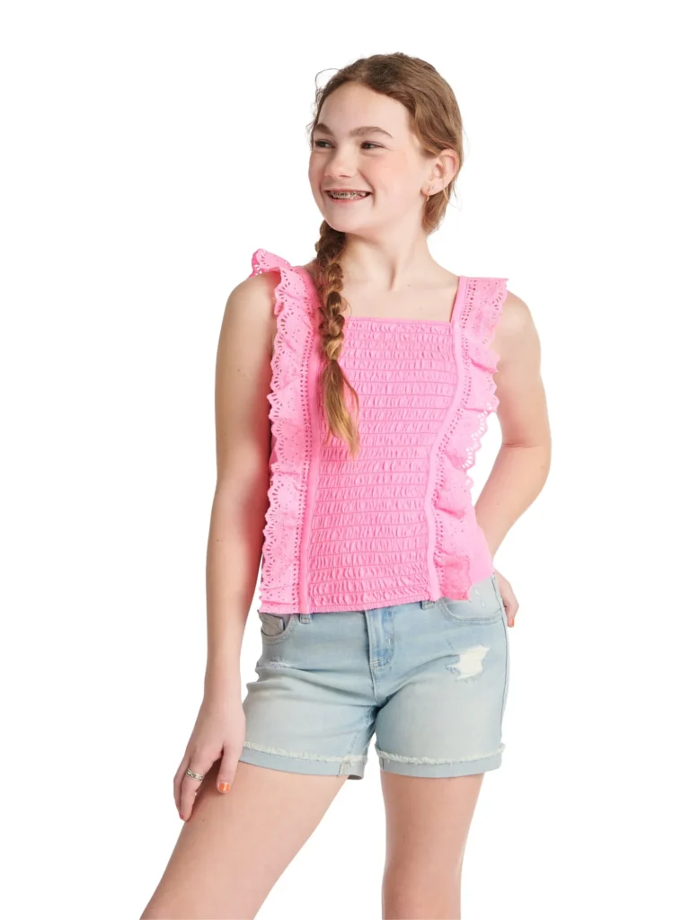 Spongebob X Justice Girls Smocked Tank Sizes XS XLP