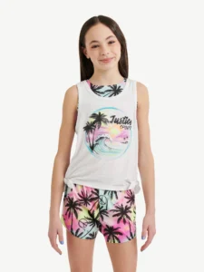 Spongebob X Justice Girls Smocked Tank Sizes XS XLP