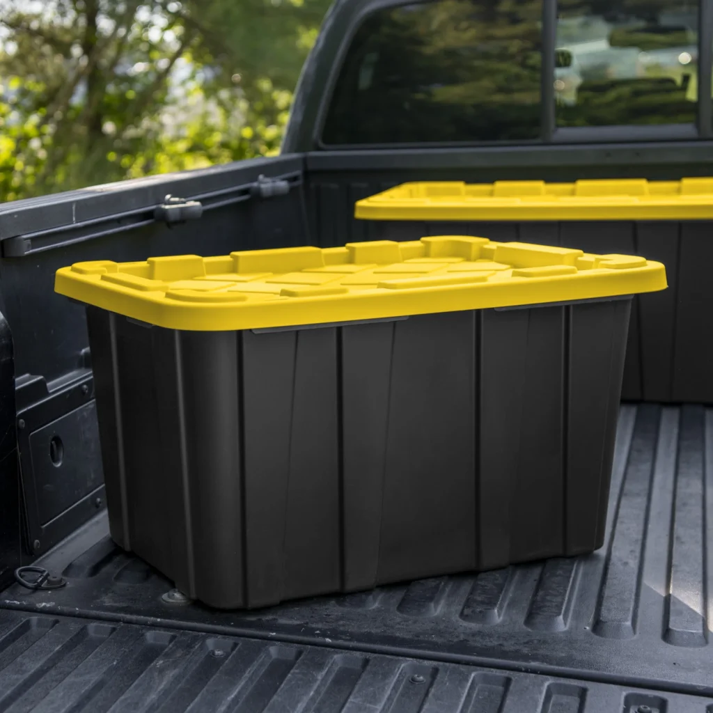 Sterilite 27 Gallon Industrial Tote – Heavy-Duty Storage Set — alternate angle showing full product