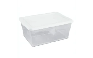 Sterilite 4 Tier Tote Rack Black 2
