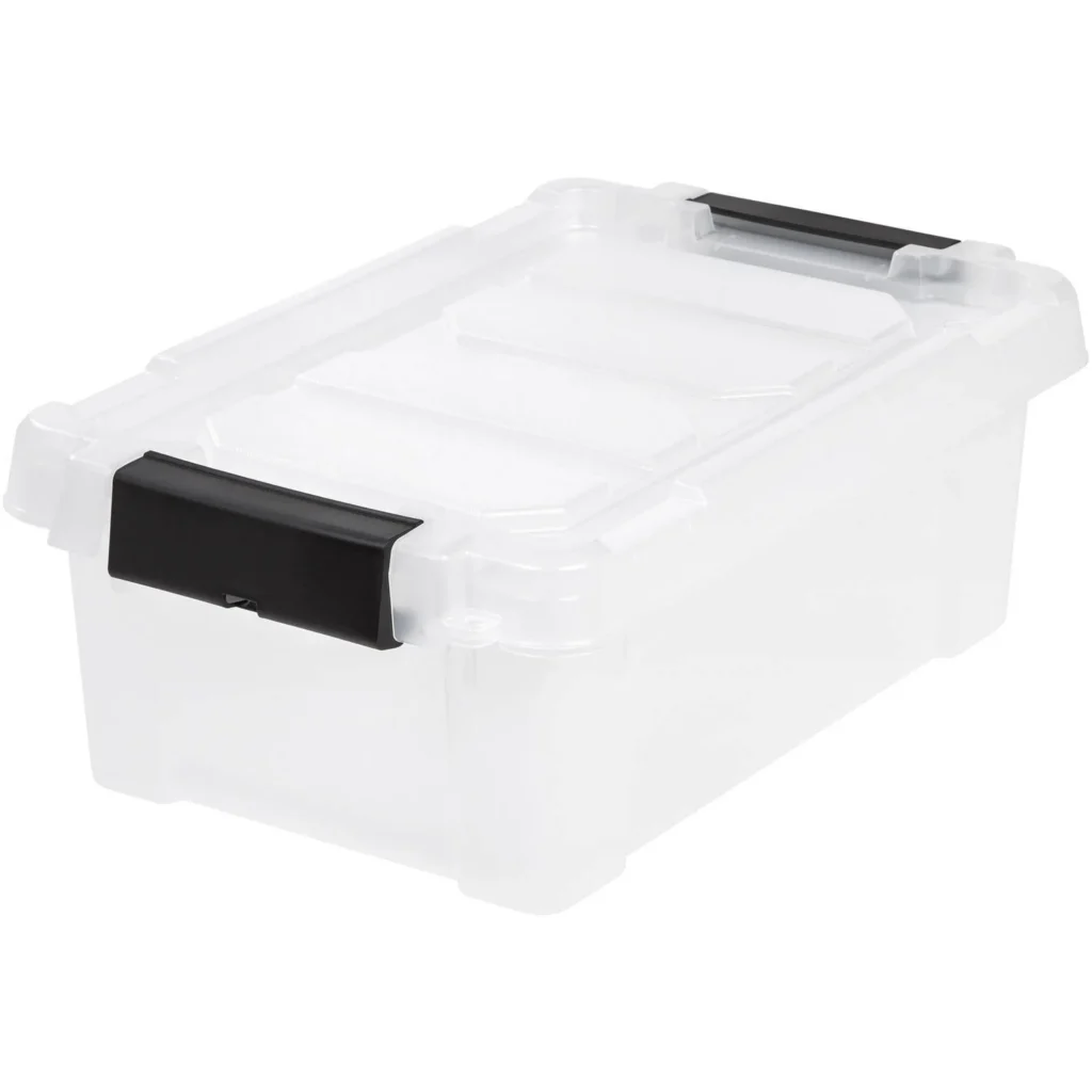 Sterilite 4-Tier Tote Rack for Garage Organization – Heavy Duty β alternate angle showing full product