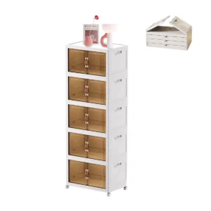 Sterilite 4 Tier Tote Rack Black 5
