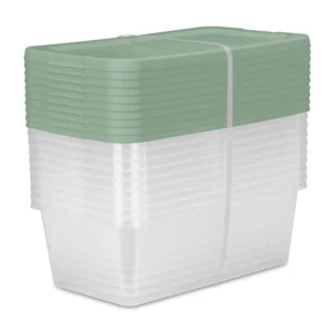 Sterilite Clear 6 Quart Storage Boxes – 10-Pack Value Set