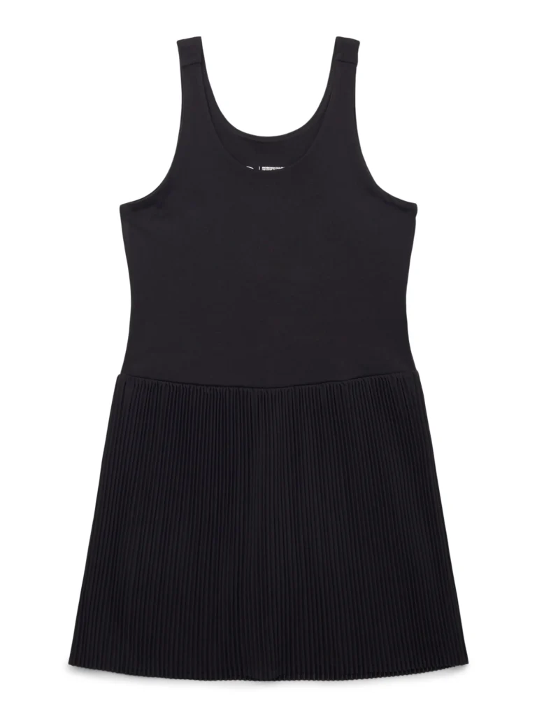 Stitch Girl’s Active Sleeveless Dress with Built-in Shorts – Play Ready — close-up detail of design and finish