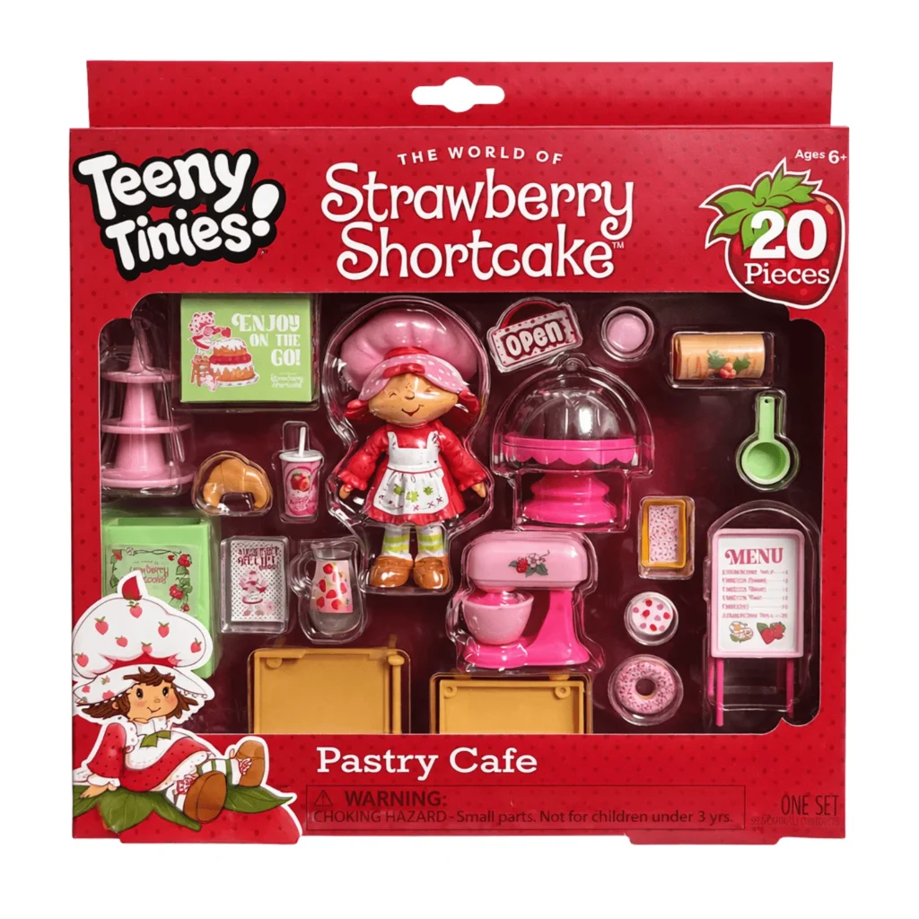 Strawberry Shortcake Tween Pajama Set – Soft 2-Piece with Headband β alternate angle showing full product