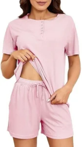 Strawberry Shortcake Tween 2 Piece Short Sleeve Top and Shorts Pajama Set with Spa Headband Sizes 4 12