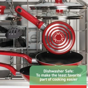 T fal Easy Care Nonstick Cookware Jumbo Cooker 5 Quart Grey