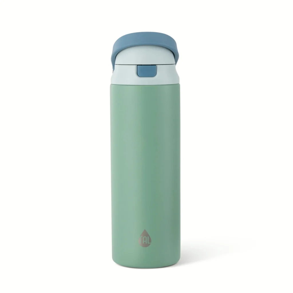 TAL 24oz 2-in-1 Hydration Bottle – Versatile Dual-Lid Design — close-up detail of design and finish