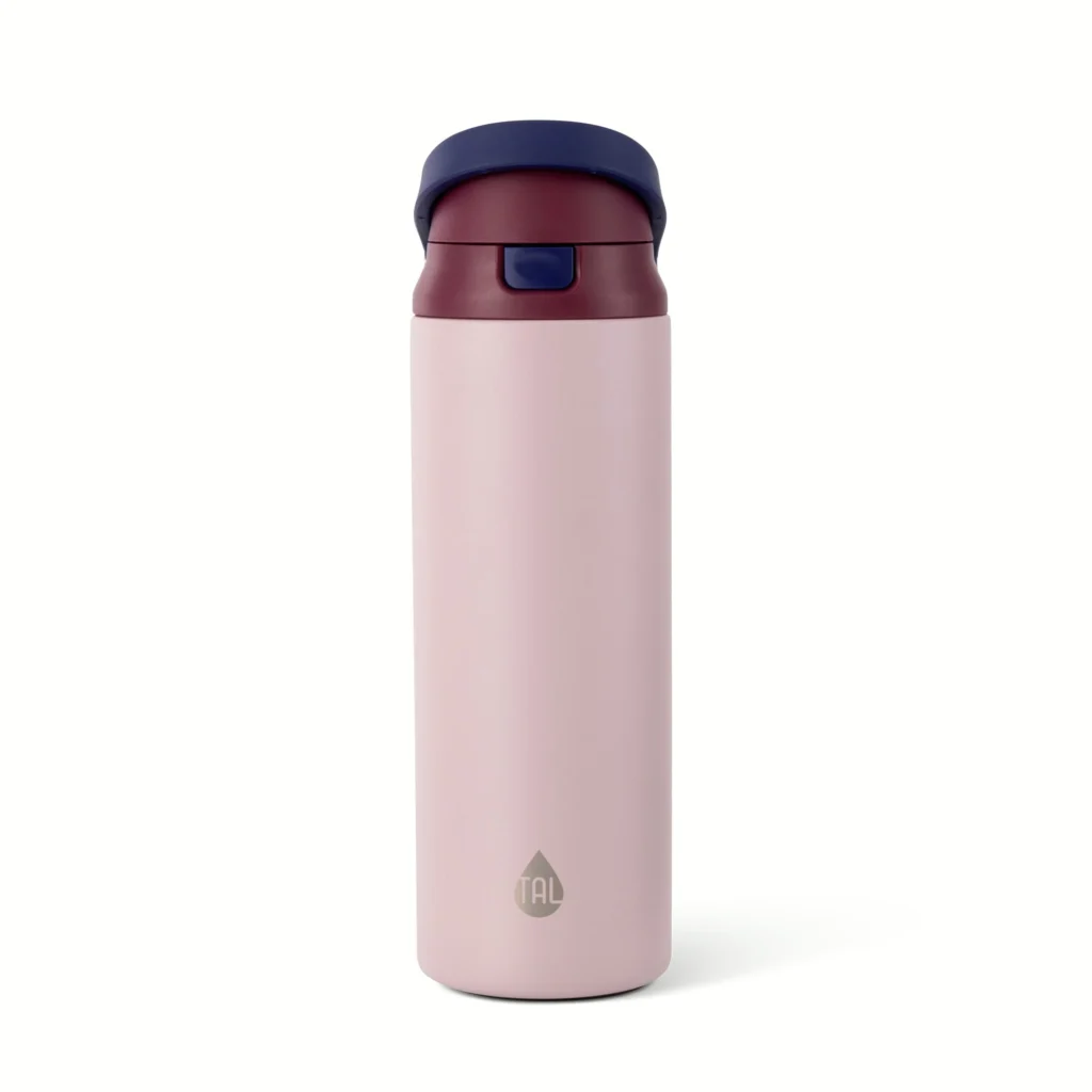 TAL 24oz Dual-Lid Stainless Steel Bottle – 32hr Chill Tech β alternate angle showing full product