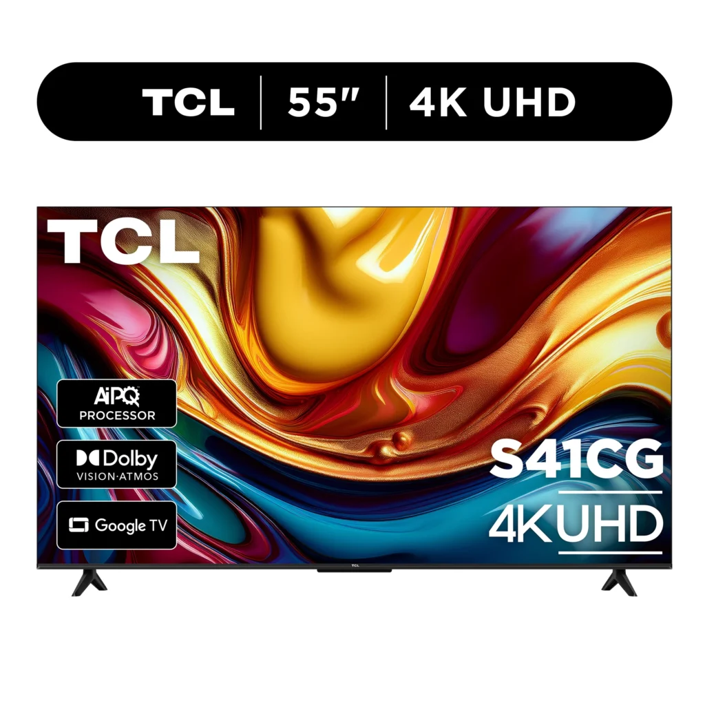 TCL 98-inch QLED Google Smart TV – Immersive Home Theater — alternate angle showing full product