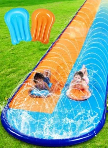 Teblint 22.5FT Dual Lane Water Slide – Heavy Duty Backyard Fun