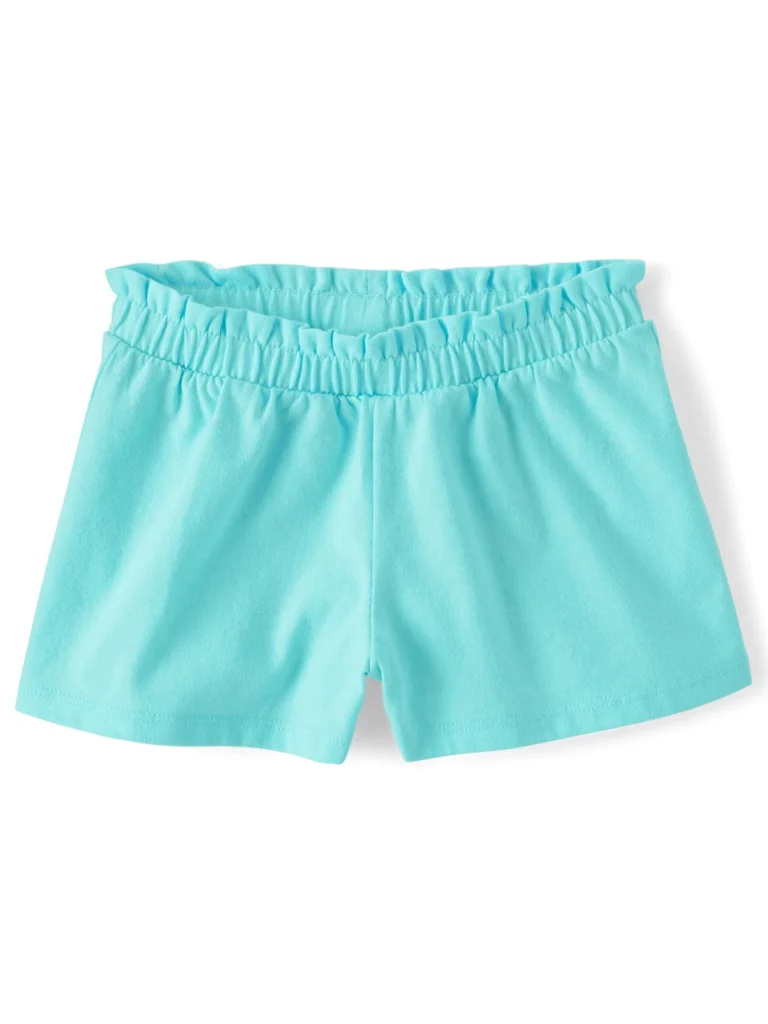 The Children s Place Baby Toddler Girls Paperbag Waist Denim Shorts Sizes 6M 5T