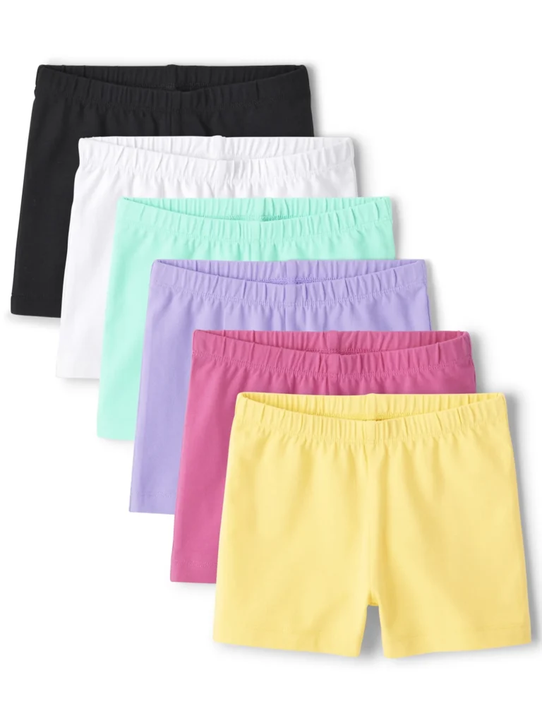 The Children s Place Girls Pull On Everyday Cartwheel Short 6 Pack Sizes XS XXL