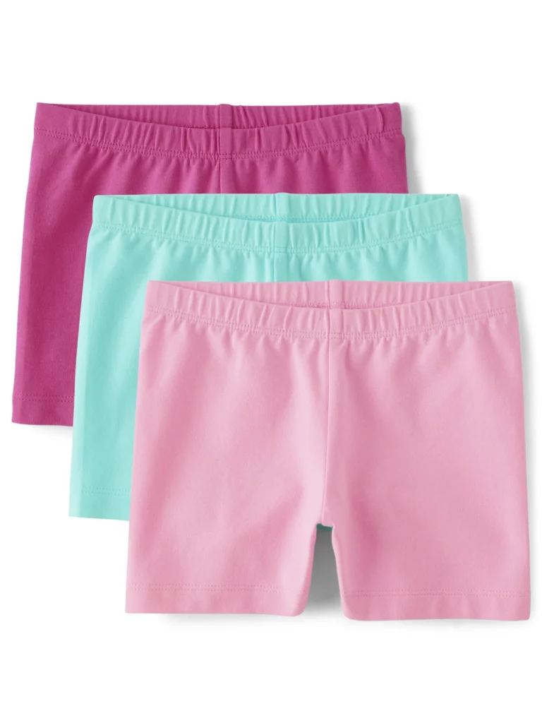 The Children’s Place Girls’ Pull-On Cartwheel Shorts 6-Pack – Everyday Comfort β alternate angle showing full product