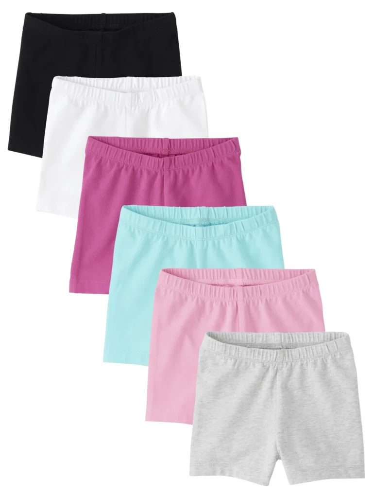 The Children’s Place Girls’ Pull-On Cartwheel Shorts 6-Pack – Everyday Comfort β close-up detail of design and finish