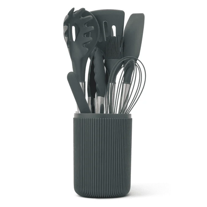 Thyme & Table 10-Piece Silicone Gadget Set – Nonstick Safe β close-up detail of design and finish