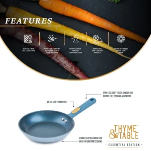 Thyme Table Granite 12 Piece Cookware Set Non Stick Hunter Green
