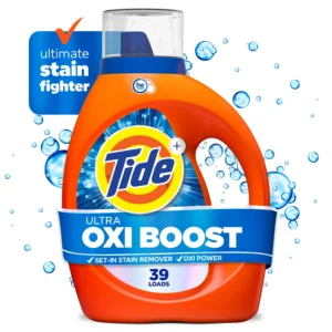 Tide Oxi Boost Power PODS with Stain Remover and Oxi Power Laundry Detergent Pacs 45 Count