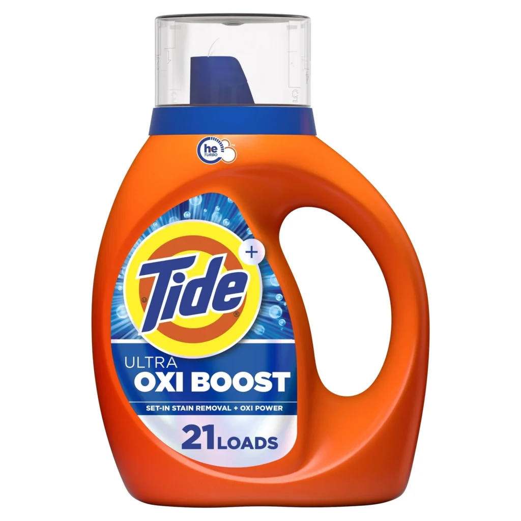 Tide Oxi Boost Power PODS with Stain Remover and Oxi Power Laundry Detergent Pacs 45 Count — close-up detail of design and finish