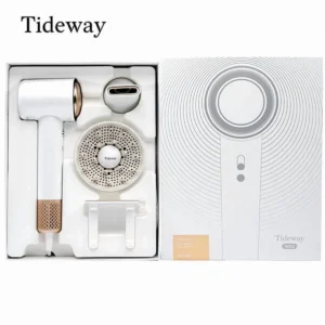 Tideway Official C02 Gold High Speed Hair Dryer 110 000 RPM Brushless Motor Ionic Care 4 Heat Modes Intelligent Thermo Control Ergonomic Grip with Di