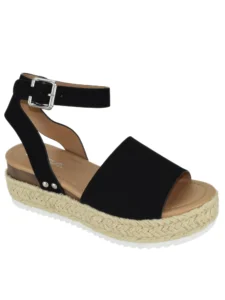 Time and Tru Woven Texture Wedge – Stylish Comfort Sandal