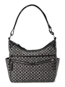Time Tru Harbour Hobo Black Crimson