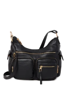 Time Tru Harbour Hobo Black Crimson