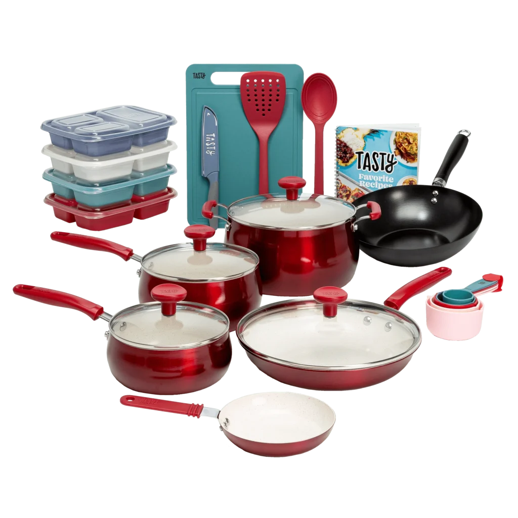 Tramontina Primaware 18 Piece Non stick Cookware Set Steel Gray