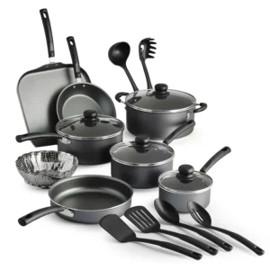 Tramontina Primaware 18 Piece Non stick Cookware Set Steel Gray