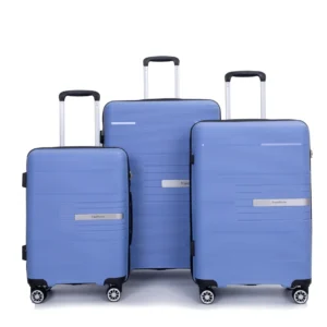 Travelhouse 3 Piece Hardshell Luggage Set Hardside Lightweight Suitcase with TSA Lock Spinner Wheels 20in24in28in Navy Blue