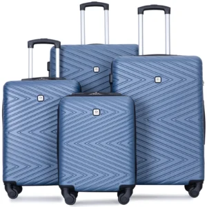 Travelhouse 3 Piece Hardshell Luggage Set Hardside Lightweight Suitcase with TSA Lock Spinner Wheels 20in24in28in Gray