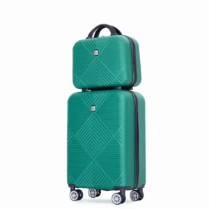 Tripcomp Luggage Sets 2 Piece Suitcase Set 14 20 Hardside Suitcase with Spinner Wheels Lightweight Carry On Luggage Pink
