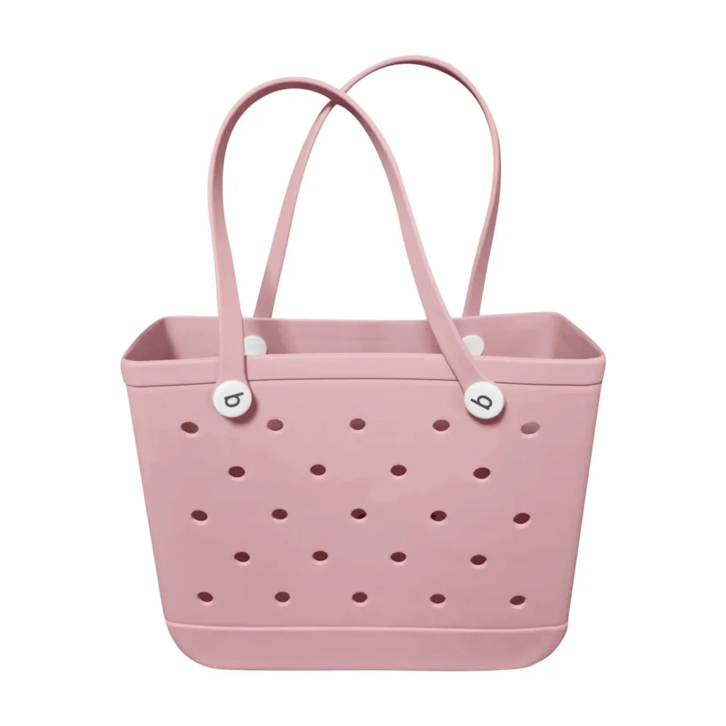 Time and Tru EVA Perforated Beach Tote – Durable Water-Resistant — close-up detail of design and finish