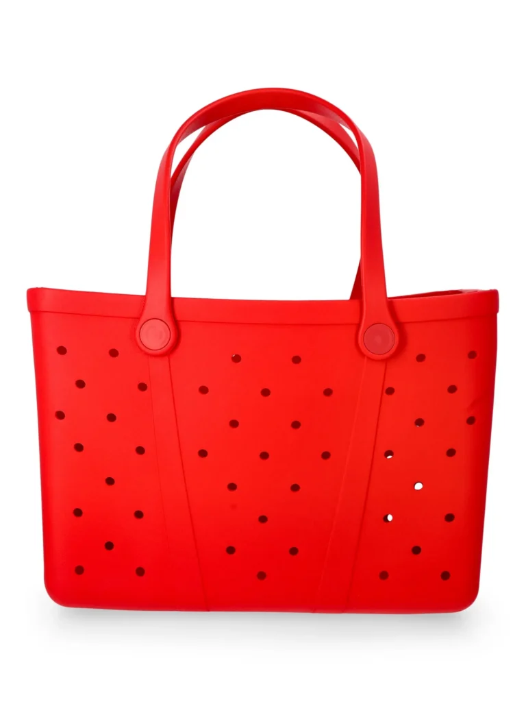 Time and Tru EVA Perforated Beach Tote – Durable Water-Resistant — alternate angle showing full product