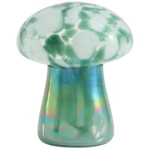 Urban Shop 6 7 x 5 9 Iridescent Green Mushroom Candle