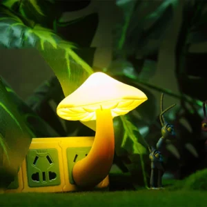 Urban Shop 6 7 x 5 9 Iridescent Green Mushroom Candle