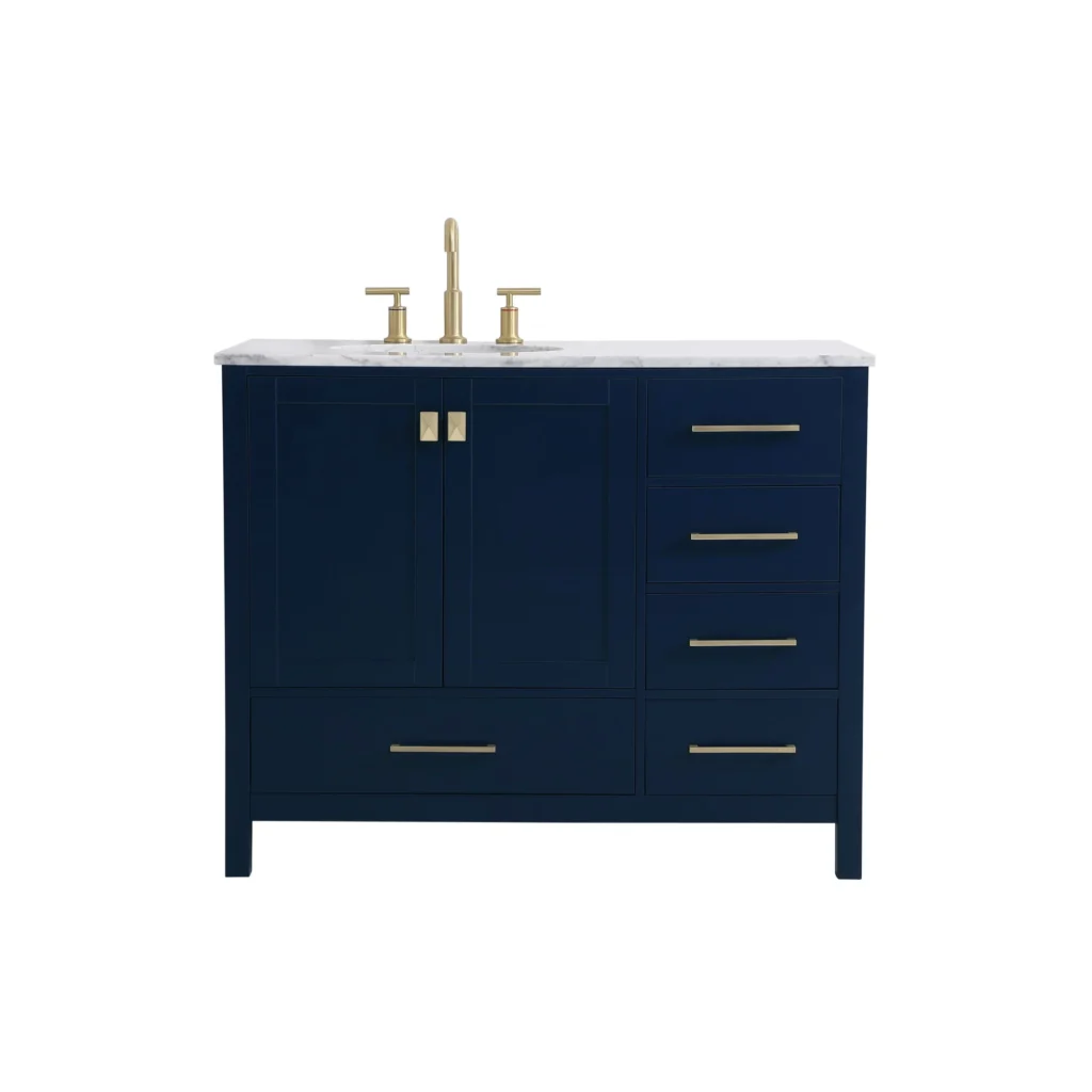 EleganceCraft Compact Vanity Desk – Modern Storage Solution β alternate angle showing full product