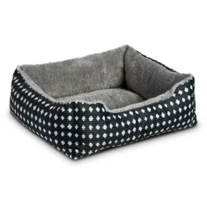 Vibrant Life Cuddler Small Dog or Cat Bed Black 19 x 15