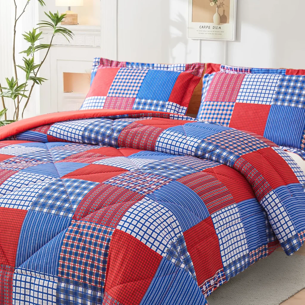 Virtu 7-Piece Bed-in-a-Bag Queen Comforter Set – Complete Bedding Solution — alternate angle showing full product