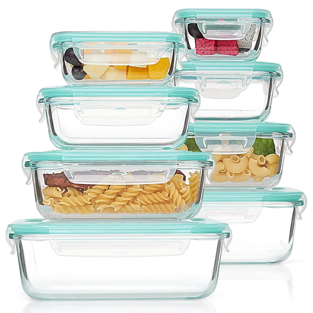 Vtopmart 34 Pieces Plastic Food Storage Containers Lids Set 7 Size Versatile Meal Prep Container Reusable Lunch On Go Leftover Dishwasher Freezer Saf