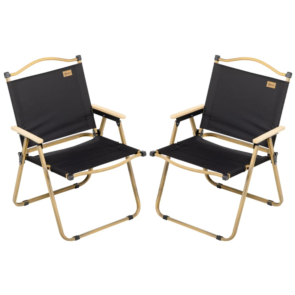 Walchoice Folding Camping Chair Set 3 – Portable Oversized with Table β close-up detail of design and finish