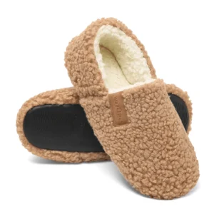 WALL QMER Womens Slippers Cozy Warm Winter Slip On House Shoes Fluffy Soft Memory Foam Comfy Faux Fur Plush Anti Skid Indoor Outdoor