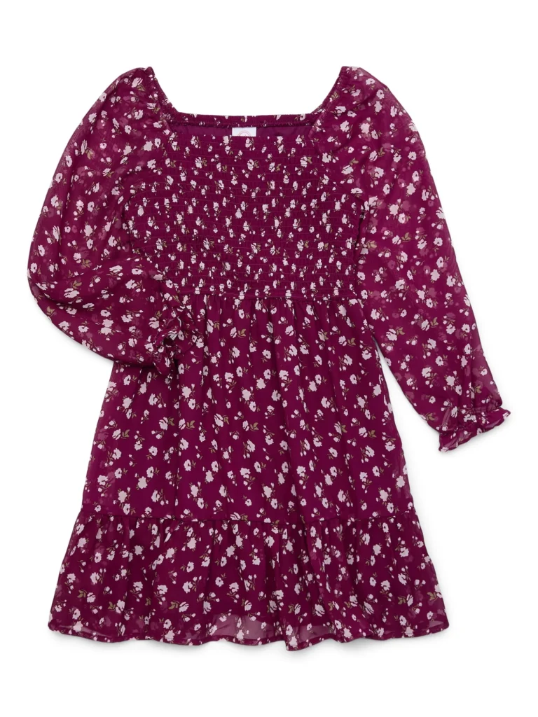 Weekend Academy Girls Smocked Ruffle Dress Sizes 4 18