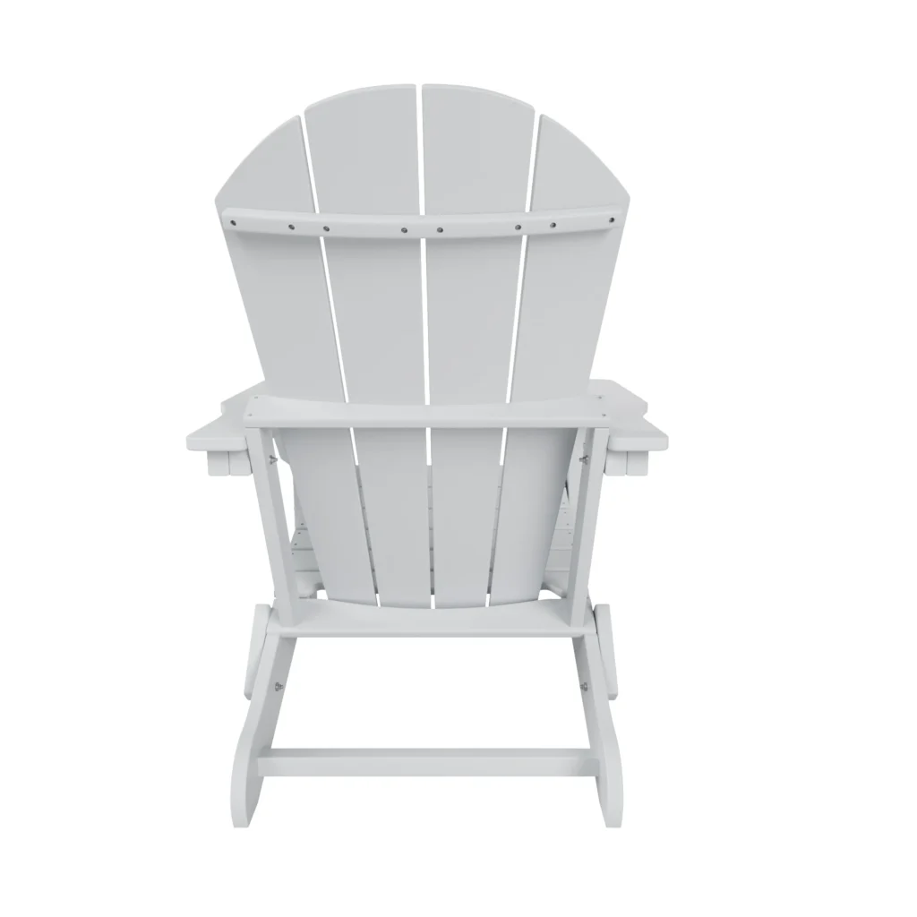 Westintrends Folding HDPE Adirondack Chair – Weatherproof Gray