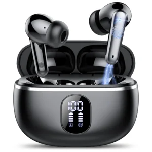 Wireless Ear Buds 50H Playback LED Power Display Earphones Wireless Charging Case Headphones IPX7 Waterproof in Ear Earbuds Mic TV Smart Phone Laptop
