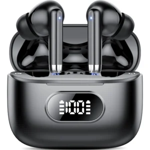 Wireless Ear Buds 50H Playback LED Power Display Earphones Wireless Charging Case Headphones IPX7 Waterproof in Ear Earbuds Mic TV Smart Phone Laptop