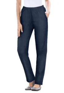 Woman Within Women s Plus Size Straight Leg Stretch Denim Jean