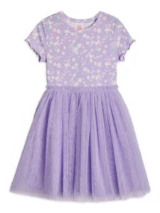 Wonder Nation Baby and Toddler Girl Tutu Swimsuit 1 Piece Sizes 12M 5T