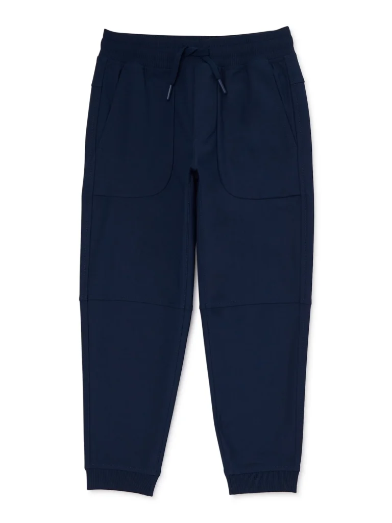 Wonder Nation Cozy Fleece Joggers – Everyday Comfort for Boys β alternate angle showing full product